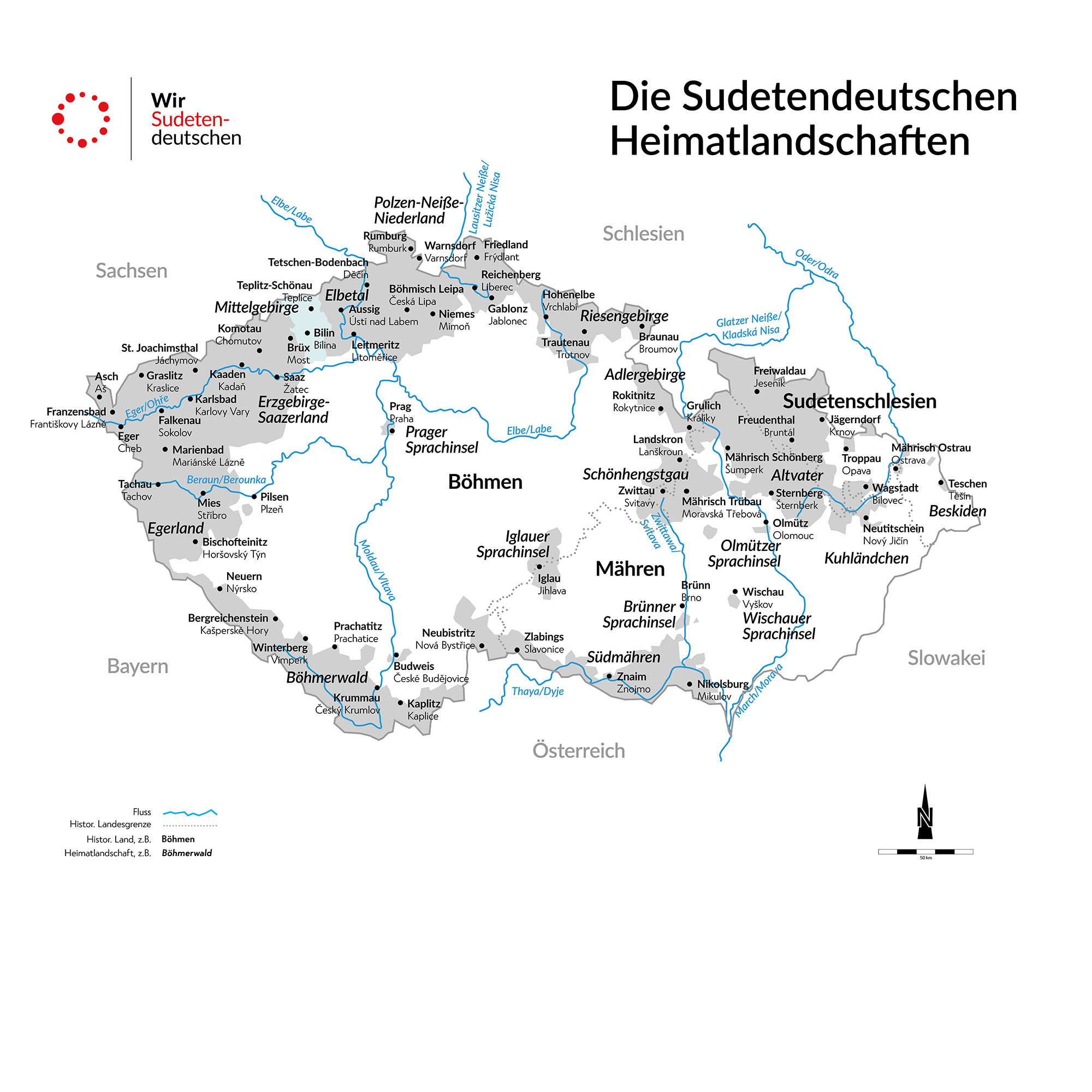 eine karte des staates deutschland