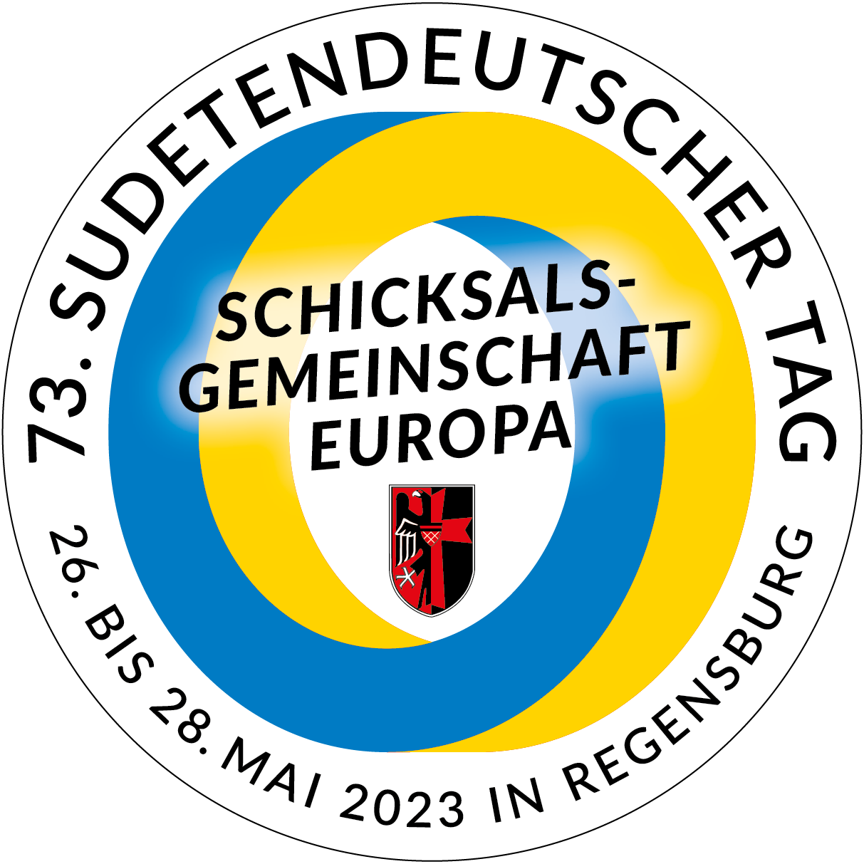 Festabzeichen 73. Sudetendeutscher Tag 2023 in Regensburg