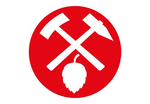 ein roter Kreis mit gekreuzten Achsen und einer Mutter